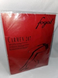 NEU Vintage Fogal Overknee Sexy Spitze Carmen 207 Strumpfhose Stocking 210 Schwarz Nylon - Bild 1 von 14