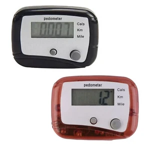 LCD Digital Step Pedometer Walking Calorie Counter New Distance Belt Clip Nice - Picture 1 of 14