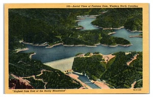 Luftaufnahme des Fontana Dam im Westen von North Carolina Postkarte - Bild 1 von 2