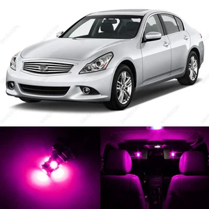 11 x Pink LED Interior Light Package For 2011 - 2012 Infiniti G25 + PRY TOOL - Picture 1 of 7