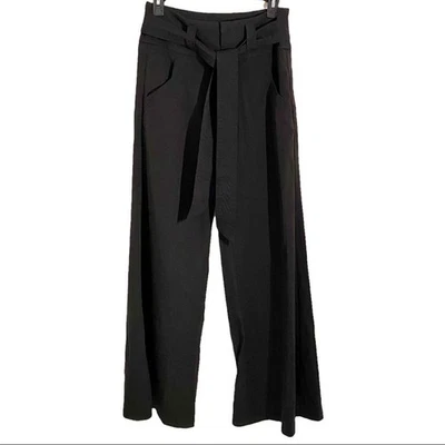 Pantalones American Rag CIE negros de pierna ancha con cinturón extraíble, talla 1 para niños Foto 1 de 4