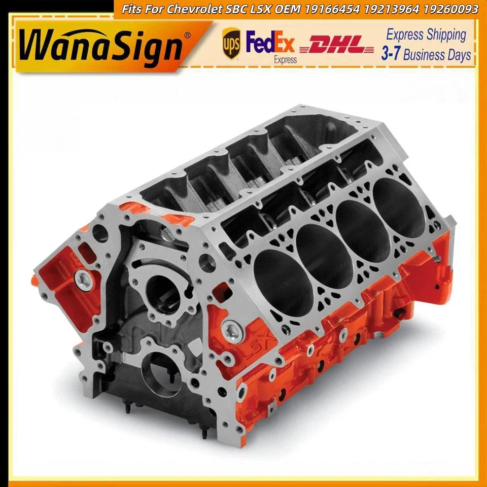 Engine Empty Block Fits For Chevrolet SBC LSX OEM 19166454 19213964 19260093 - Image 1 of 4