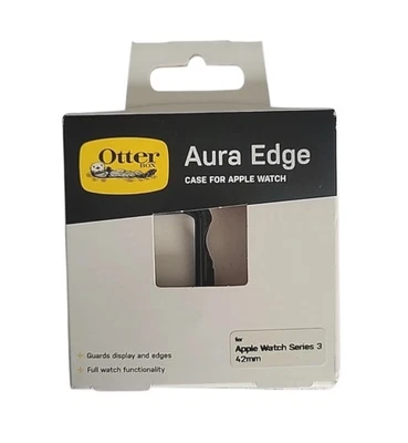 OtterBox Aura Edge Case For Apple Watch Series 3 - 42mm Black NEW 77-91479 - Image 1 of 2