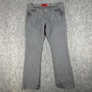 VTG Guess Jeans Womens 29x32 Gray Denim Pants Superfly Gathered Leg Y2K - Picture 1 of 14