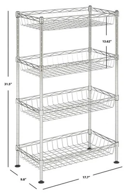 Safavieh GASTON 4 TIER MINI RACK, Reduced Price 2172767167 HAC1001A - Image 1 of 4