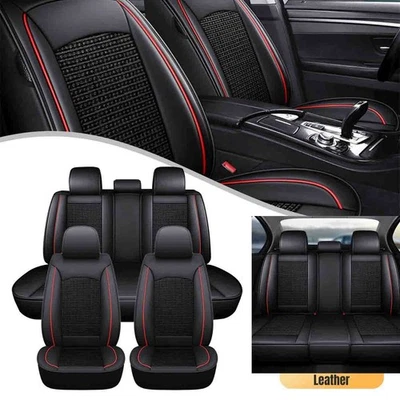 Car Seat Covers Leather 5-Seats Full Set For For Subaru Forester Legacy Outback Foto 1 de 4