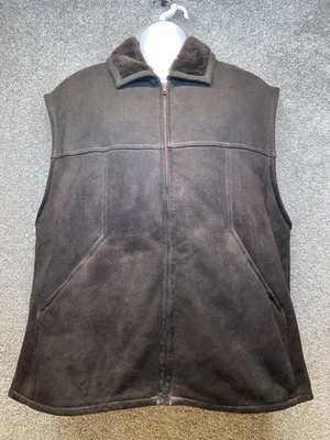 Chaleco de Colección Orvis Para Hombres XXL Gamuza Sherpa Shearling Ranchero Granero Vaquero ¡RARO EE. UU.! Foto 1 de 4