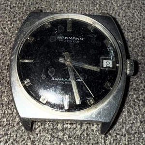 Vintage Wakmann 1950s 17 Jewel Superautomatic Selfwinding With Alstater Movement - Picture 1 of 10