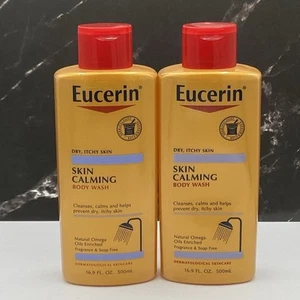 Eucerin HAUTBERUHIGENDES KÖRPERWASCHMITTEL 16,9 flüssige Unzen (2 Flaschen) - Bild 1 von 1