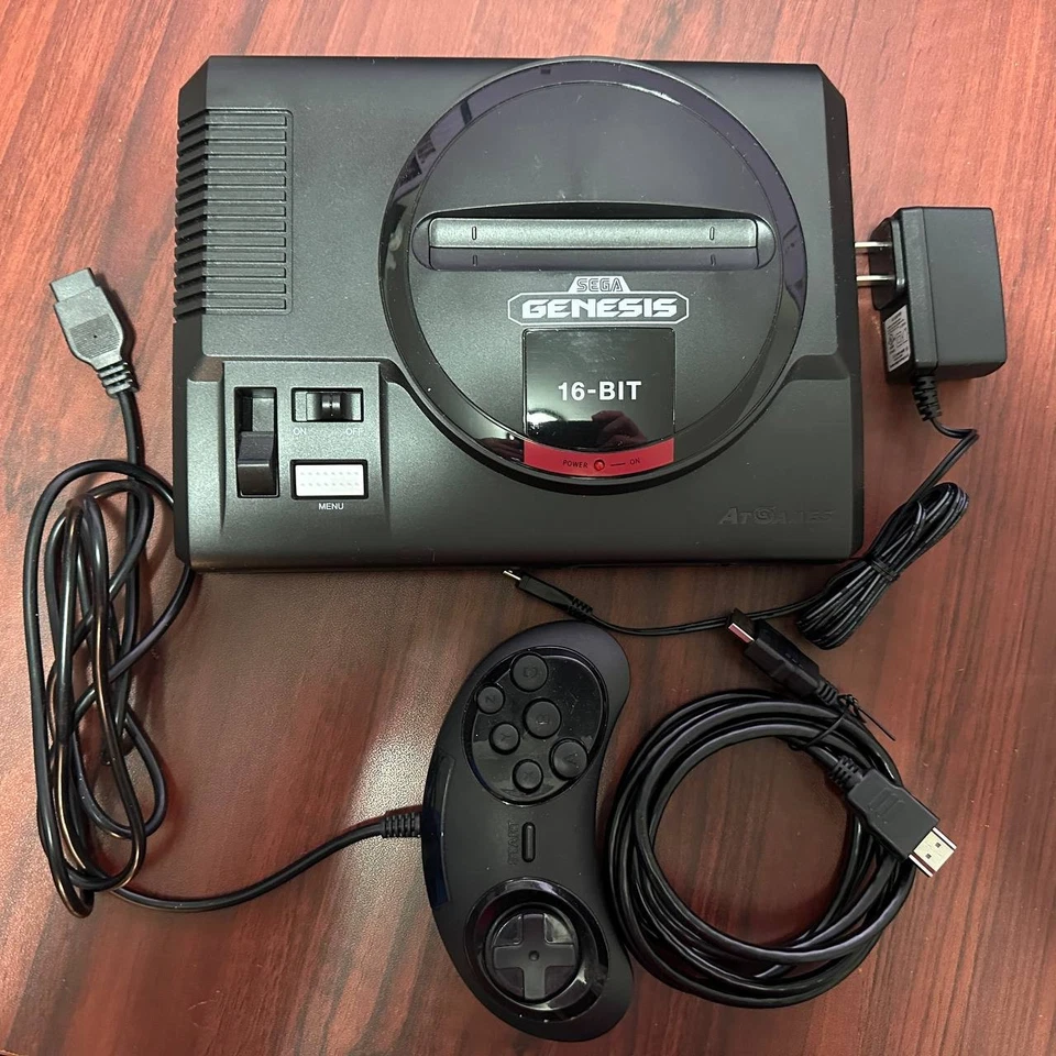 Consola AtGames Sega Genesis Controlador Inalámbrico HDMI Juegos Integrados 1800 Retro Foto 1 de 4