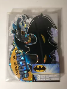 8KT BATMAN ANTWORT AUF DAS SIGNAL EINLADUNGEN & UMSCHLÄGE ZUM GEBURTSTAG Neu/VERSIEGELT - Bild 1 von 2