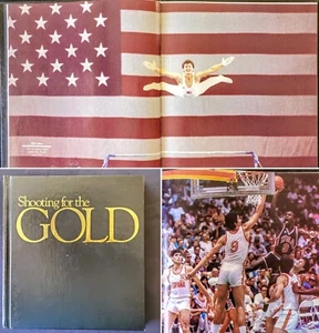 1984 Shooting For The Gold Olympics Photo Book Jordan Retton Lewis Moses - Picture 1 of 24