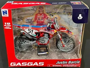 NewRay Red Bull GasGas MC 450F Justin Barcia #51 Dirt Bike 1:12 - Picture 1 of 1