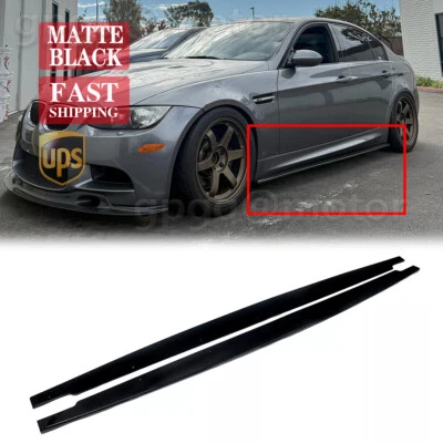 Divisor de extensión de faldón lateral negro brillante para BMW Serie 3 E90 E92 E93 M3 05-14 Foto 1 de 2