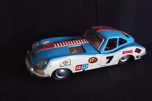 Made in China friction tin car Jaguar E-Type 1:16(?) #7 (JS) - Bild 1 von 6
