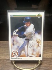 LARRY SHEETS  Baltimore Orioles 1990 UPPER DECK Baseball Card #287 Free Shipping