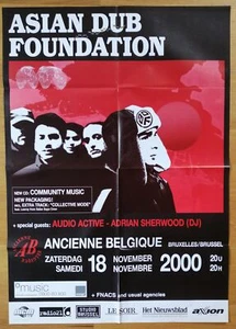 ASIAN DUB FOUNDATION affiche concert originale belgique 2000 - Picture 1 of 1