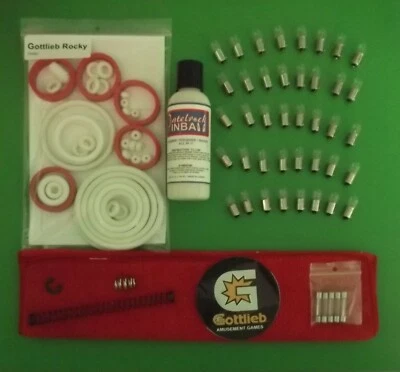1982 Gottlieb Rocky Pinball Machine Maintenance Tune Up Kit - Image 1 of 2