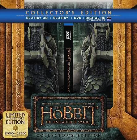 The Hobbit: The Desolation of Smaug Limited Edition (Blu-ray 3D + DVD) +Bookends - Image 1 of 1