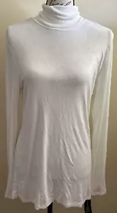 INC International Concepts: Pullover acanalado blanco para mujer cuello alto ~ talla XL - Imagen 1 de 6