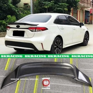 For Toyota Corolla Sedan 2020-2023 Real Carbon Fiber Rear Trunk Spoiler Wing - Picture 1 of 15