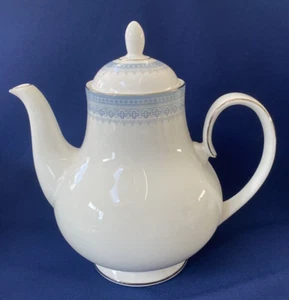 Royal Doulton Lorraine Coffee Pot Blue and White H5033 - Picture 1 of 3