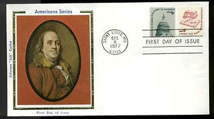 1585 4c AMERICANA FDC SAINT LOUIS, MO COLORANO "SILK" CACHET - Picture 1 of 1