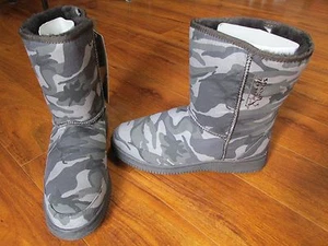 NEW Aussie Dogs Boots CAMO NATURAL Mens 5 Womens 6 $131.99 - Picture 1 of 5