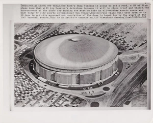 1965 Press Photo Artist Concept of Shea Stadium with Domed Roof in New York City - Picture 1 of 2