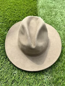 Cappello da cowboy western marrone Bailey Jackson castoro taglia 7 1/4 made in USA - Foto 1 di 9