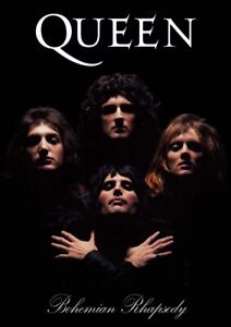 QUEEN Band POSTER PRINT A5 A3 Bohemian Rhapsody 80s British Rock Music Wall Art