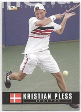 2005 Ace Authentic Debut Edition -  Kristian Pless Tennis Card #74