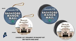 BASHFORD MANOR MALL Ornament / Magnets - Vintage Defunct Shopping Dead Kentucky - Picture 1 of 1