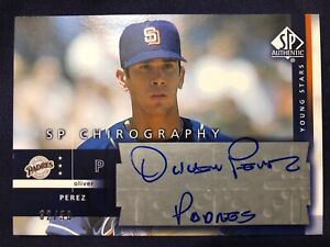 Oliver Perez 2003 SP Authentic Chirography Auto Autograph 32/50 San Diego Padres