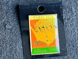 PIN PINS ENAMEL OLYMPIC GAME JO OLYMPIQUE ATLANTA 1996 PARIS 1924 - Imagen 1 de 1