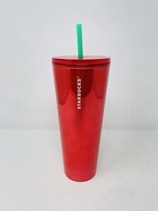 Starbucks Summer 2022 Fame Glossy Red Watermelon Venti 24oz Tumbler Cold Cup NEU - Bild 1 von 4