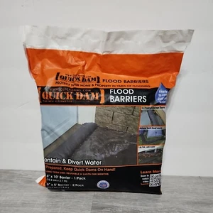 Quick Dam Flood Barrier Fabric Black 6-In. x 10-Ft  New 1 pack - Picture 1 of 3