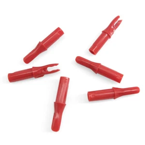 30pcs Archery Arrow Nocks Insert Tips Tails Plastic Nock ID6.2mm Arrow Shaft - Picture 1 of 26