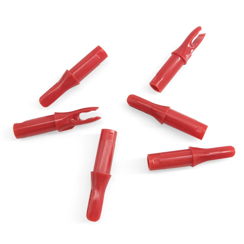 30pcs Archery Arrow Nocks Insert Tips Tails Plastic Nock ID6.2mm Arrow Shaft - Image 1 of 4