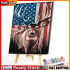Elk American Flag Oil Paint By Numbers Kit DIY Acrylic Painting Frameless (1) Ho