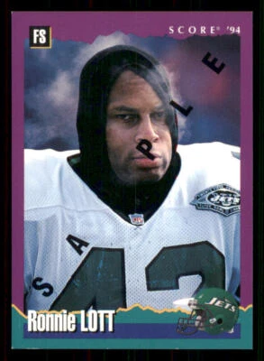 1994 Score #161 Ronnie Lott - Image 1 of 2