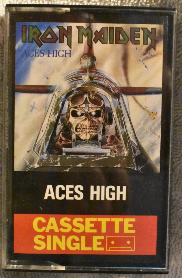 IRON MAIDEN - ACES HIGH UK CASSETTE SINGLE 1984 EMI RECORDS - OUT OF PRINT - Image 1 of 4