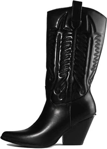 Cape Robbin Southern Belle Western Tall Shaft Pointed Toe Block Heel Cowboy - Picture 1 of 4