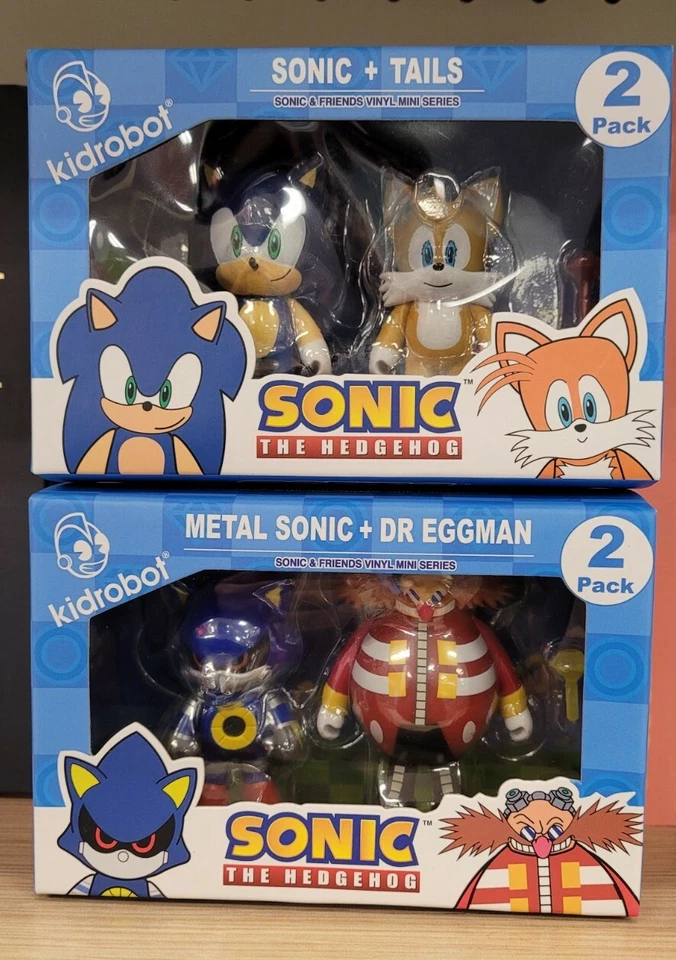 Sonic x Kidrobot - Metal Sonic Sonic The Hedgehog Dr. Eggman Tails - SEGA