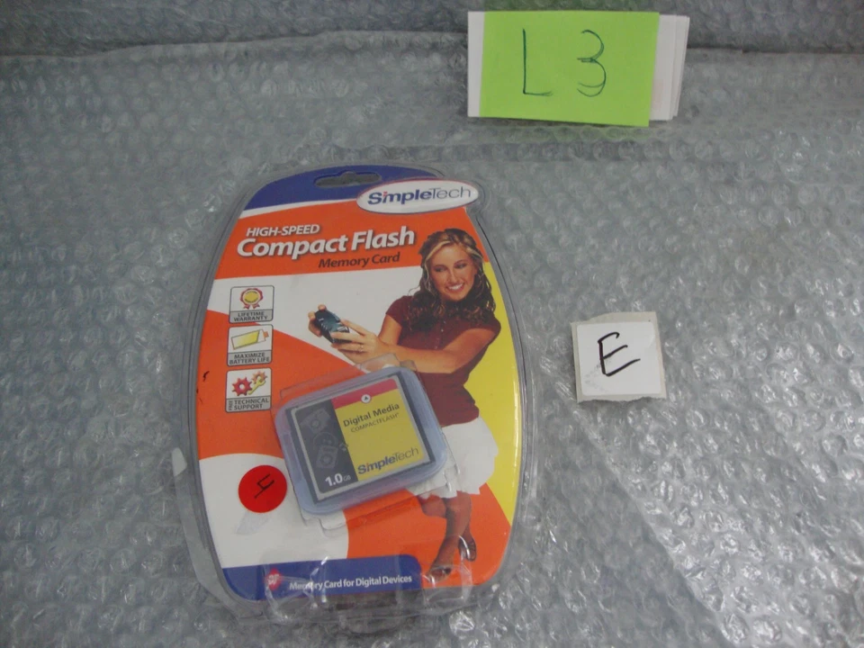 SimpleTech 1.0 GB  Compact Flash Memory Card CompactFlash Card - Image 1 of 4