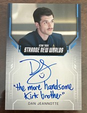 STAR TREK STRANGE NEW WORLDS  - DAN JEANNOTTE (SAM KIRK) AUTOGRAPH Inscription