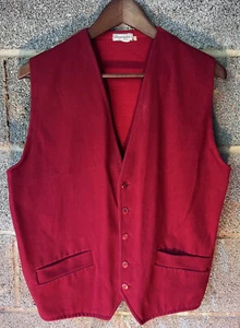 Vintage 50s Red Bloomingdale’s Mens Vest Union Made In France WPL 10167 - Picture 1 of 8