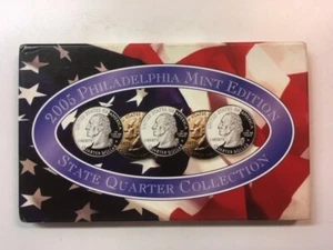 2005 Philadelphia Mint Edition State Quarter Collection- COA & Original Box - Imagen 1 de 6