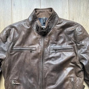 matchless leather jacket mens Bond Cafe Racer biker Motorcycle rp £1295 GSP - Picture 1 of 14