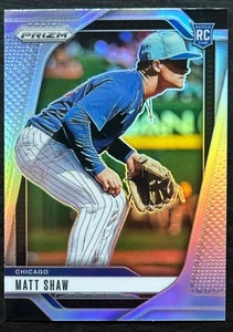 2025 Prizm Matt Shaw Silver Prizm Chicago Cubs Rookie Card RC #155 Baseball - Picture 1 of 2
